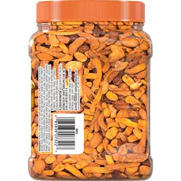 Southern Style Nuts Cheesy Cheddar Hunter Mix, 20 Ounces, Peanuts, Sesame Sticks, Corn Sticks, Almonds, and Cashews