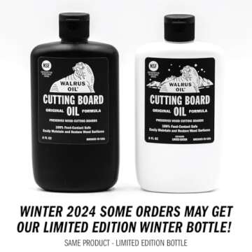 WALRUS OIL - Cutting Board Oil and Wood Butcher Block Oil, 8 oz Bottle, FDA Food-Contact Safe