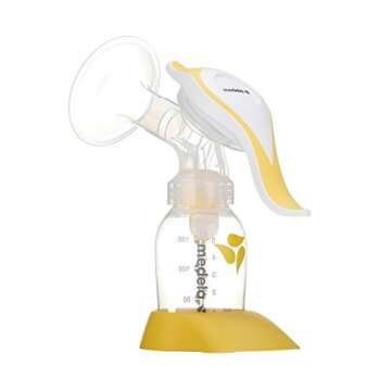 Medela, Harmony Breast Pump, Manual Breast Pump, Portable Pump, 2-Phase Expression Technology, Ergonomic Swivel Handle, Easy to Control Vaccuum, Designed for Occasional Use