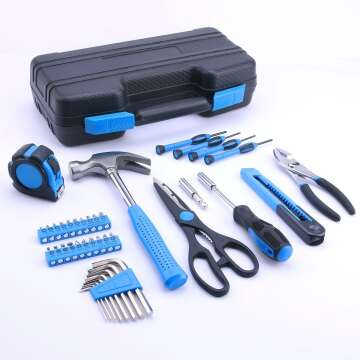 EFFICERE 40-Piece Household Tool Kit for Any Task