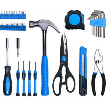 EFFICERE 40-Piece Household Tool Kit for Any Task