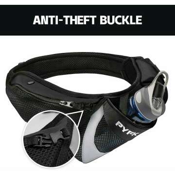 PYFK Reflective Running Belt with Bottle Holder