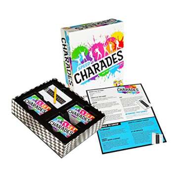 Speed Charades Party Game - Charades Board Game - Includes 1400 Charades - Perfect for Groups and Family Game Nights