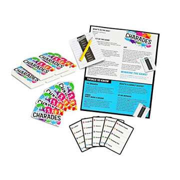 Speed Charades Party Game - Charades Board Game - Includes 1400 Charades - Perfect for Groups and Family Game Nights