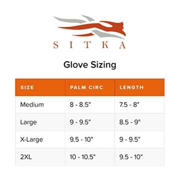 SITKA Gear Men's Equinox Guard Ultra-Lightweight Breathable Hunting Gloves, Elevated II, X-Large