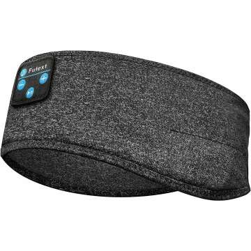 Sleep Headphones Sleeping Headphones Bluetooth, Cool Tech Gadgets Bluetooth Headband Headphones with Built-in Thin Speakers, Comfortable Headphones for Sleeping Running Yoga