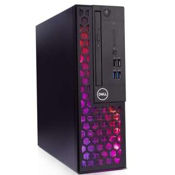 Dell OptiPlex RGB 3060 Desktop Computer Windows 11 Pro Hexa Core i5-8500 3.0Ghz 32GB DDR4 1TB M.2 NVMe AX200 Built-in WiFi Small Form Factor PC (Renewed) (RGB Honeycomb 3060)