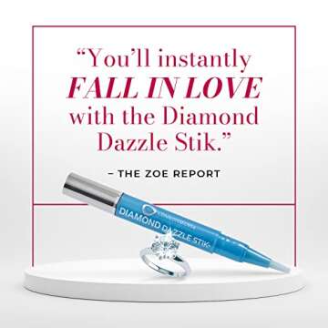 CONNOISSEURS Diamond Dazzle Stik, Portable Diamond Cleaner for Rings and Other Jewelry - Bring Out The Sparkle in Your Diamonds and Precious Stones