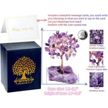 Amethyst Crystal Tree for Healing & Meditation