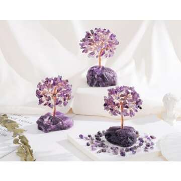 Amethyst Crystal Tree for Healing & Meditation