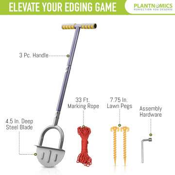 Half-Moon Edger Lawn Tool for Gardening and Borders