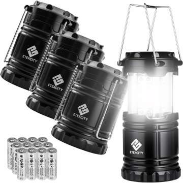 Etekcity 4-Pack Camping Lanterns: Illuminate Your Adventures Anytime!