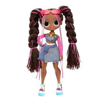 L.O.L. Surprise! Remix Honeylicious Fashion Doll, Plays Music with 25 Surprises Including Shoes, Hair Brush, Doll Stand, Magazine, and Record Player Package - For Girls Ages 4+