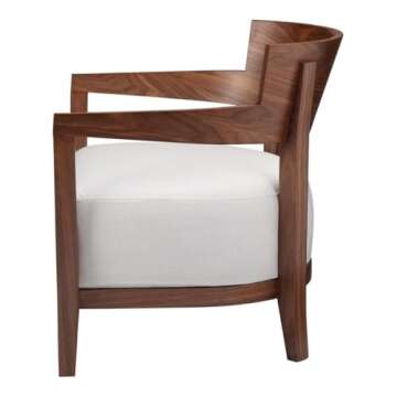 Mod Home Collection Volta Arm Chair, Cream