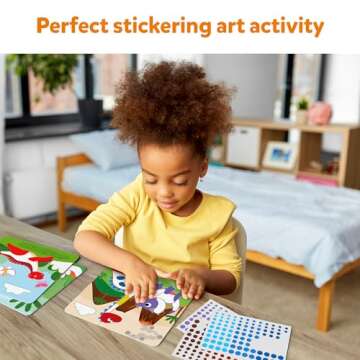 Skillmatics Art Activity - Dot It Dinosaurs, No Mess Sticker Art for Kids, Craft Kits, DIY Activity, Gifts for Boys & Girls Ages 3, 4, 5, 6, 7, Travel Toys for Toddlers