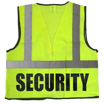 Conspiracy Tee Security Guard mesh Vest, Event Security Vest, mall, School, Safety, Bouncer