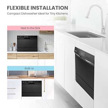 Compact Energy Star Countertop Dishwasher