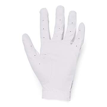 Under Armour boys Iso-chill Golf Glove Jr. , White (100) , Right Hand Youth Large