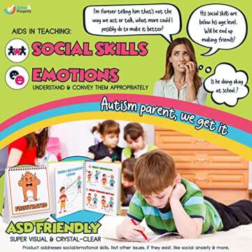 Autism & Prosperity Kids Emotions & Social Life Skills Autistic Children Set ASD Child Boys Girl Teen Learning Materials Toys Game Sensory Special Needs No 1-3 Toddlers Age Gifts 3 4 5-7 8-12 Products