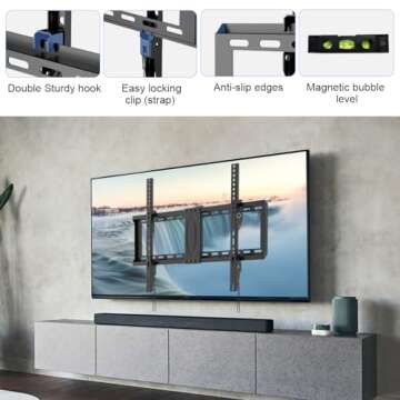 Tilt TV Wall Mount Bracket for 37-82" TVs