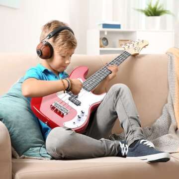 Glarry 36-Inch Electric Bass Guitar Starter Kit for All Ages