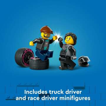 LEGO City Race Car Playset with Carrier Truck