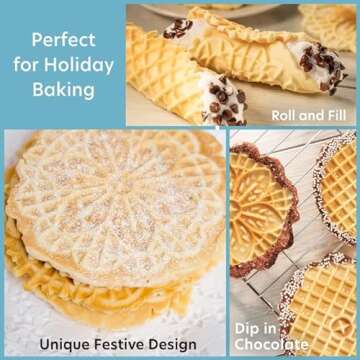 Pizzelle Maker for Delicious Holiday Cookies