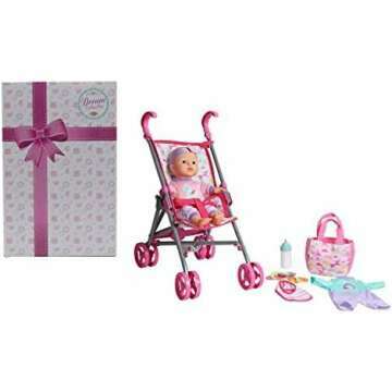 Dream Collection Baby Doll Care Gift Set with Stroller - Perfect for Little Moms