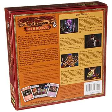 Slugfest Games: The Red Dragon Inn 6: Villains, Strategy Boxed Board Game, For 2 to 4 Players, 30 to 60 Minute Play Time, Ages 12 & Up