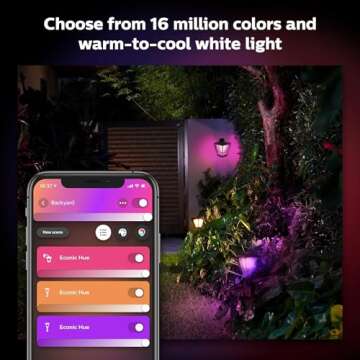 Philips Hue Econic Outdoor Smart Pathway Light - White & Color Ambiance LED Walkway Lights - Low Voltage Lighting - 1 Pack - Requires Bridge and Power Supply - Control with App and Voice -Weatherproof