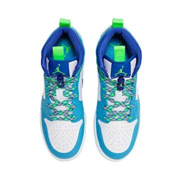 Jordan Youth 1 Mid SE GS DA8010 400 Sprite Blue - Size 6Y