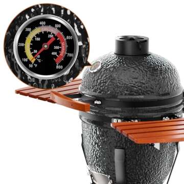 Portable ROOMTEC 18'' Kamado Charcoal Grill