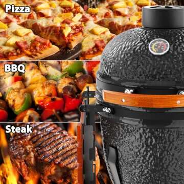 Portable ROOMTEC 18'' Kamado Charcoal Grill