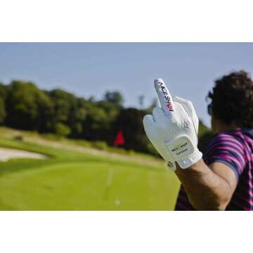 Men's Premium White Leather Golf Glove