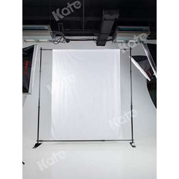 Kate 5ft×7ft Solid White Backdrop Portrait Background for Photography Studio Children and Headshots Background for Photography Video and Television