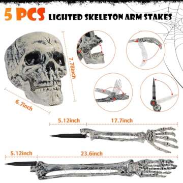 Spookify Your Yard with Skeletal Decorations