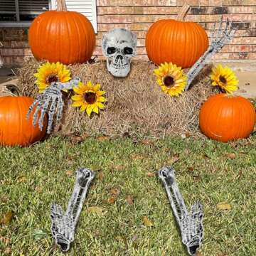 Spookify Your Yard with Skeletal Decorations