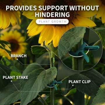 20 Gardening Clips for Plant Support - Ram-Pro