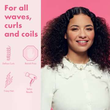 Umberto Giannini Curl Jelly Shine Moisturising Leave-In Conditioner for Curls Waves and Coils - Vegan Curl Heat Protectant and Curl Primer