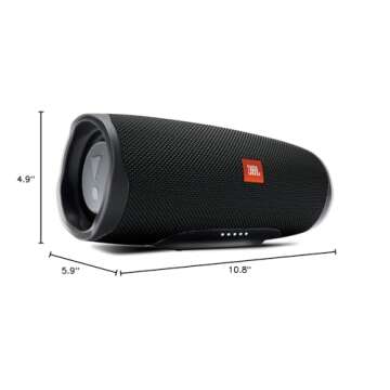 JBL Charge 4 Portable Waterproof Wireless Bluetooth Speaker - Black (Renewed)