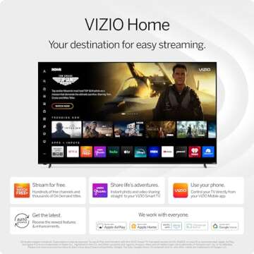 VIZIO 40-inch Full HD 1080p Smart TV with DTS Virtual: X, Alexa Compatibility, Chromecast Built-in, Bluetooth Headphone Capable, (VFD40M-08 New) (Renewed)