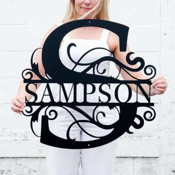 Custom Metal Signs & Family Monogram Wall Art - Personalized Gifts