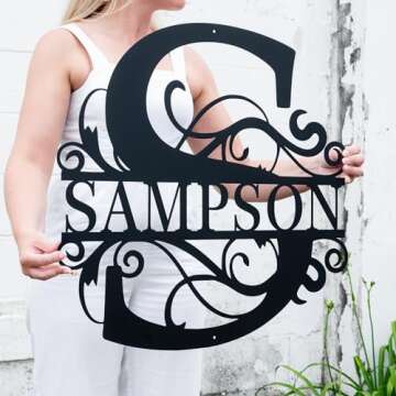 Custom Metal Signs | Personalized Family Name Art