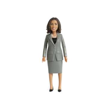 FCTRY Kamala Harris Political Action Figure - Novelty Figurine 2025 - Kamala Harris Bobblehead-Inspired Gifts, Souvenirs & Collectible - Funny Gag Gift Toy - Desk Accessories for Home & Office