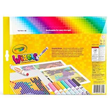 Crayola Wixels Unicorn Activity Kit, Pixel Art Coloring Set, Animal Coloring, Arts & Crafts, Gift for Kids, Ages 6, 7, 8