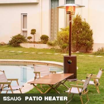 48,000 BTU Propane Patio Heater with Wheels