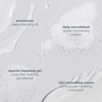 Dermalogica Discover Healthy Skin Kit - Includes: Precleanse, Face Wash, Face Exfoliator, & Moisturizer - Wash Away Impurities To Reveal Glowing Skin