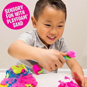 Educational Insights Playfoam Sand Sensory Set With Assorted Colors & 5 Tools, Play Sand, Sensory Toys For Kids, Gift For Boys & Girls, Ages 3+