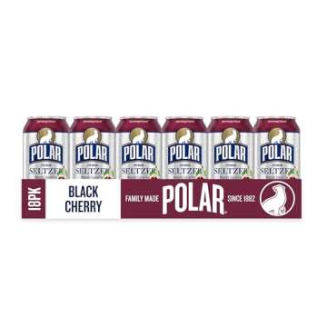 Polar Black Cherry Seltzer Water - 12 oz Cans 18 Pack