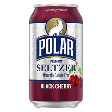 Polar Black Cherry Seltzer Water - 12 oz Cans 18 Pack